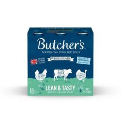 18x390g Mixed Pack Lean & Tasty Wholegrain Butcher's Wet Dog Food
