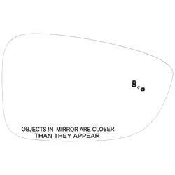 JC Whitney Mirror Glass, Passenger Side, 1-year unlimited-mileage warranty JHO140GR