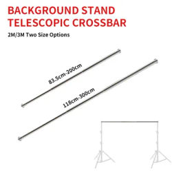 SH 2/3M Stainless steel Telescopic CrossbarTelescopic Rod Suitable For Backstand Stand Adjustable Lamp Holders Photo Studio Kits