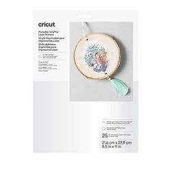 Cricut Printable Vinyl for Laser Printers | 8.5 in x 11 in | 25 Count