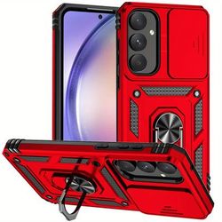 TEMU For Galaxy A55 5g Case Shockproof Armor Slide Camera Lens Protect Phone Case Back Cover