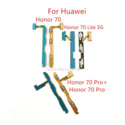 1pcs Power On / Off key Mute Volume Button Ribbon Flex Cable For Huawei Honor 70 Lite 5G Honor 70 Pro Honor 70 Pro+ ReplacePart.