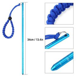 TEMU Diving Rod With Lanyard, Portable Diving Rod Rod, Diving Pointer Rod With Spiral Cable ( Blue