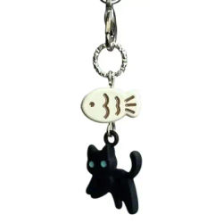 Gatto nero Kawaii Y2K Pendenti e Ciondoli Del Telefono Ciondolo Carino Anime Portachiavi Accessori Per IP 15 CCD Fotocamera Airpods Auricolari Zainetto Nuovo