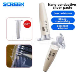 LANRUI J9 pâte d'argent nano-conductrice faible résistance pour IPhone Android câble de ligne écran vert/outil de réparation d'écran jaune