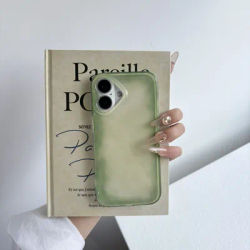 Mode Chic frais vert émeraude couleur tache couleur contraste brillant housse de protection pour iPhone 13 14 15 16 Pro Max