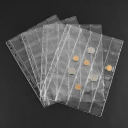 10/100pcs Collection Money Album Case Classic Coin Holder Sheet Mini Penny Coin Storage Albums 30 Pockets Coins Collection Album