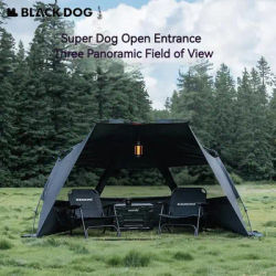 Naturehike Blackdog Outdoor Camping Automatic Sunshade Tent 2~3 People PU3000mm Waterproof Picnic Beach One-touch Tent With Mat