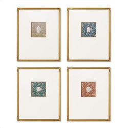 Set of 4 Halima Intaglio Art - Frontgate