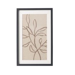 Silhouetted Leaves Textile Wall Art - Frontgate