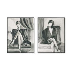 Set of 2 La Femme Giclee Prints - Frontgate