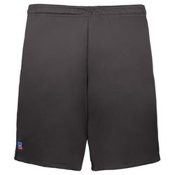Russell Athletic TS8X2B YTH DRI-PWR ESSEN SHRTS W/PKTS in Stealth size Medium | Polyester