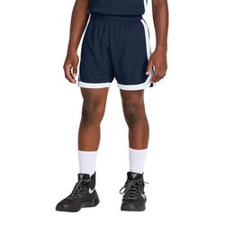Sport-Tek YST901 Youth Rival Basketball 5' Short in True Navy Blue/White size XS | Polyester