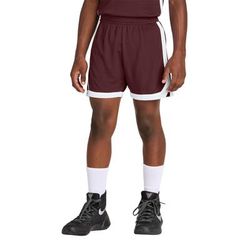 Sport-Tek YST901 Youth Rival Basketball 5' Short in Maroon/White size XL | Polyester