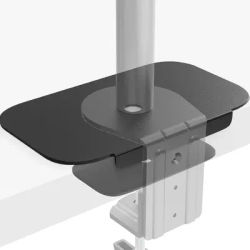 Plaque de renfort pour support de moniteur, support de moniteur pour bureau en verre, plaque de support en acier pour table fine, en verre et autres fragiles