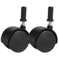 2 pezzi da 2 pollici rotelle per sedie da ufficio nere ruote per mobili M7 asta freno scrivania sostituzione accessori per la casa da gioco ferro ABS