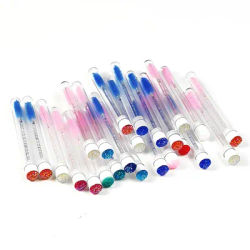 50Pcs Eyelash Brush Tubes Crystal Lash Mascara Wands Eyebrow Comb Spoolies Container Lashes Brushes Applicators Makeup Tools