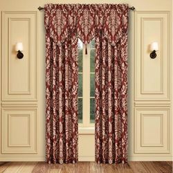 Lazia 84 Inch Window Panel Pair by Royal Court in Red (Size ONE SIZE)