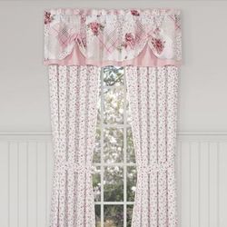 Bungalow Tieup Window Valance by Royal Court in Rose (Size ONE SIZE)