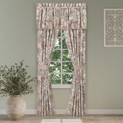 Janessa 84 Inch Window Panel Pair by Royal Court in Spice (Size ONE SIZE)