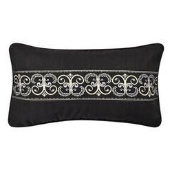 Messina Boudoir Decorative Throw Pillow by Royal Court in Black (Size ONE SIZE)