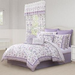 Nola 4 Piece Comforter Set by Royal Court in Lilac (Size KING)