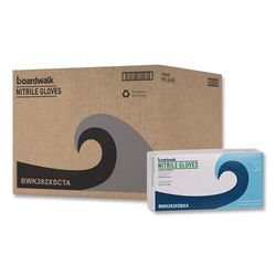 Boardwalk Disposable Examination Nitrile Gloves, Powder-Free, X-Small, 5 mil Thick, 9.5" Long, Blue, 100/Box, 10 Boxes/Carton (BWK382XSCTA)