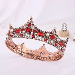 Retrò Vintage Medievale Corona Mascherata Regina Principessa Costume Per donna Reale Mascherata Festa / Sera Mascherata Carnevale di Venezia Adulti Tiare