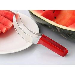 Affettatrice per anguria in acciaio inox, taglia-frutta veloce, multifunzionale, coltello per anguria in acciaio inox, affetta-melone, divisore per frutta, utensile da cucina per melone, melone verde,