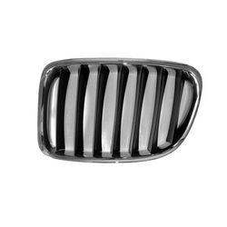 ReplaceXL Grille Assembly Plastic Chrome/Black, Driver Side, 1-year unlimited-mileage warranty REPB070141