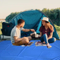 Blanket Folding Sand Free Pocket Mattress Waterproof Beach Mat Portable Lightweight Picnic Mats Extra Large Outdoor Camping Mat