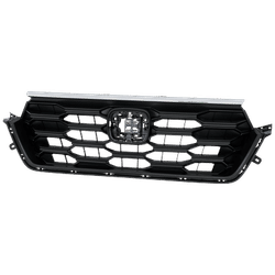 JC Whitney Grille Assembly Plastic Chrome Shell w/ Textured Black Insert Grille, 1-year unlimited-mileage warranty RH07010110