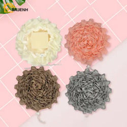2-In-1 Bath Ball Towel Loofah With Drawstring Closure For Soap Soft Exfoliating Mesh Shower Sponge Skin Care Bathing Tool