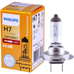 Philips Vision H7 12V 55W PX26d + 30% Più Luminoso Luce Originale Auto Alogena Faro Auto Genuino Lampadina Fendinebbia 12972PRC1