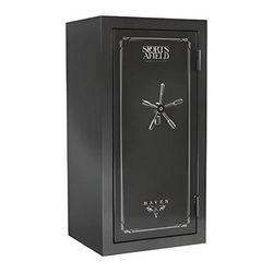 Sports Afield Haven 36-Gun Safe with Biometric Lock (Metal Grey)