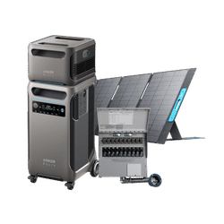 Anker SOLIX F3800 + Expansion Battery + 10-Circuit Manual Transfer Switch + 400W Solar Panel