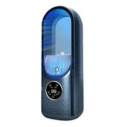 Ventilatore senza pale 2025, 6 velocità, ventilatore da tavolo, ventilatore di raffreddamento senza pale per ufficio, ventilatori silenziosi portatili, umidificatore, condizionatore d'aria