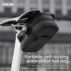 Quick Locking Road Bicycle Saddle Bag Waterproof Portable MTB Rear Bag High Quality TPU Bike Storage Bag Bike Accessories