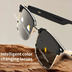 KOIPSSE Smart Glasses Black Technology High-Value Adult Outdoor Sports Beach Driving Built-In Speakers Play Music Dual Touch HIF