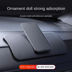 Tappetino antiscivolo per auto Cuscinetti antiscivolo appiccicosi in PU Resistente al calore Cruscotto per auto Supporto per occhiali da sole per telefono Car Styling Interni