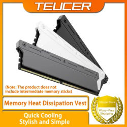 TEUCER RAM Heatsink PC Memory Cooling Aluminum Vest Applicable to Desktop Memory DDR2 DDR3 DDR4 DDR5