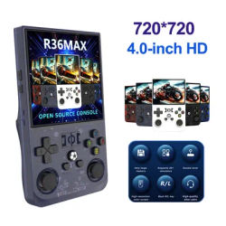 Open Source R36Max 4 Inch IPS Screen Retro Handheld Video Game Console RK3326 Chip Linux System Portable Pocket Game Player