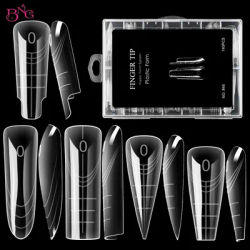 BNG nouveau 70/140 pièces double formes pour Poly ongles Gel doux ongles formes moules acrylique couverture complète faux ongles conseils manucure Extension