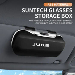 Custodia per occhiali per auto Scatola per occhiali da sole Porta visiera parasole Scatola per telaio protettivo Clip per occhiali portatile per Nissan Juke JUKE