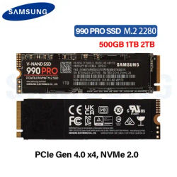 Samsung 990 Pro SSD 500GB 1TB 2TB Internal Solid State Drive Hard Disk NVMe M.2 2280 TLC PCIe Gen 4.0 x 4 for Laptop PC