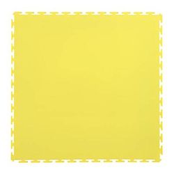 Lock-Tile 7mm Yellow PVC Smooth Tile (30 Pack)