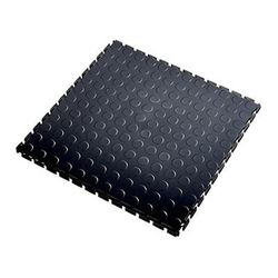 Lock-Tile 5mm Black PVC Coin Tile (30 Pack)