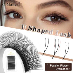 New U Lash Shape Eyelashes Extensions U YY Parallel Flower Eye Lashes Natural Soft Premade Fans Volume Lashes Extension