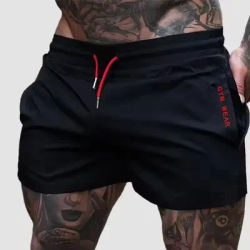 2025 Summer Gym Fitness Men's Shorts Sweatpants Thin Fashion Men Marathon Running Shorts Sports Breathable Training Pants