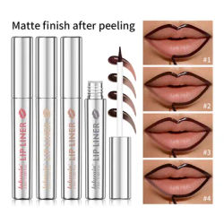 Lip Liner Pencil Peel Off Lip Stain Tattoo Long Wearing Matte Waterproof Smudge Proof Transfer Proof Lip Cosmetic For All Day We
